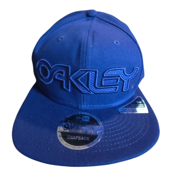 NWT Oakley B1B Meshed  Logo Fb Hat Poseidon Blue - Picture 10 of 14